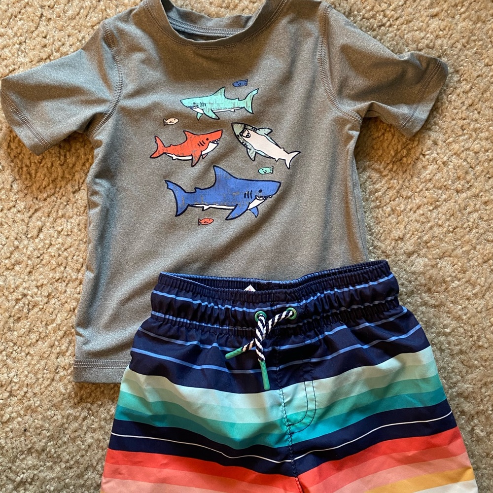 Toddler boy swim set